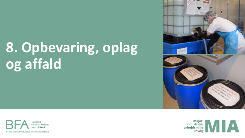 8. Opbevaring, oplæg og affald (PDF)