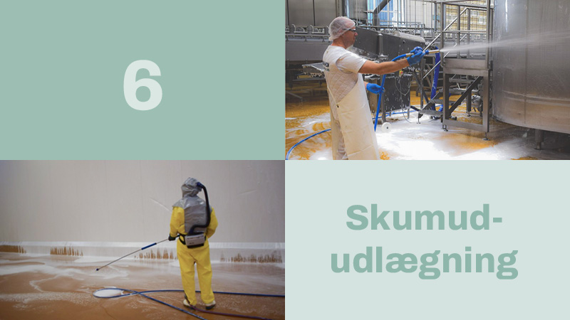 6: Rengøring - skumudlægning