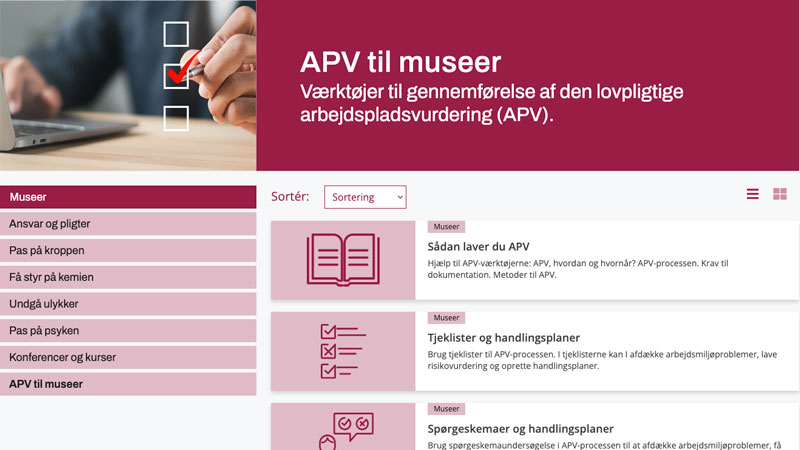 APV til museer