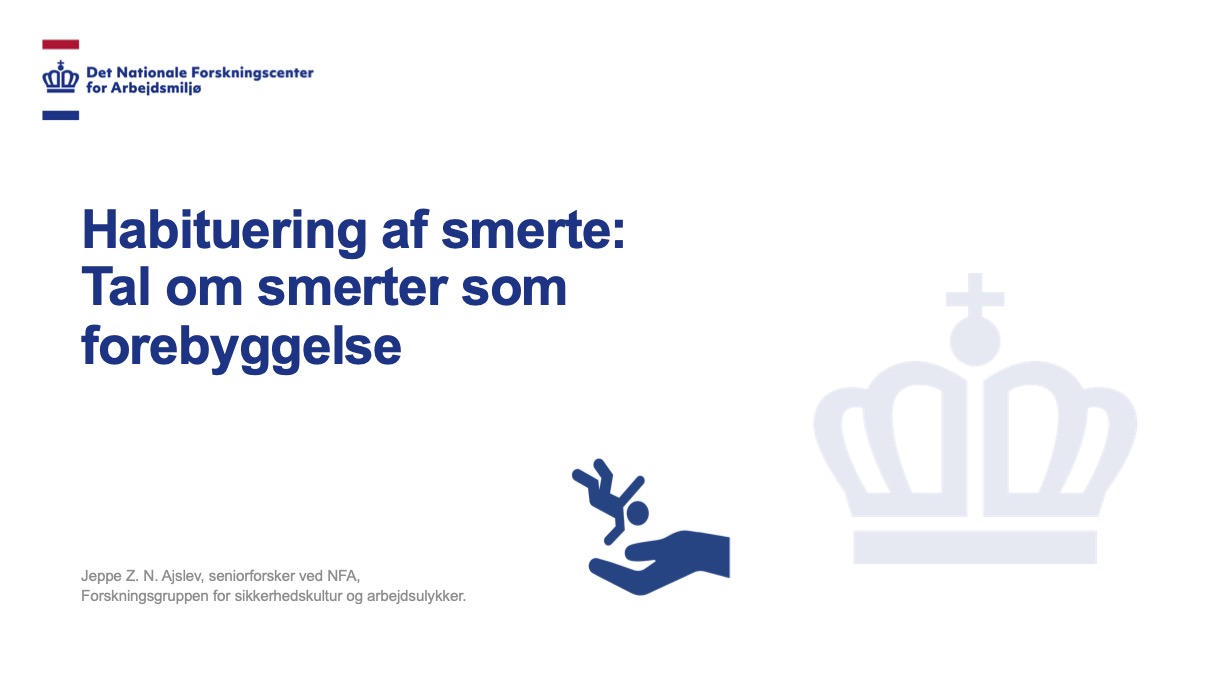 HABITUERING AF SMERTER