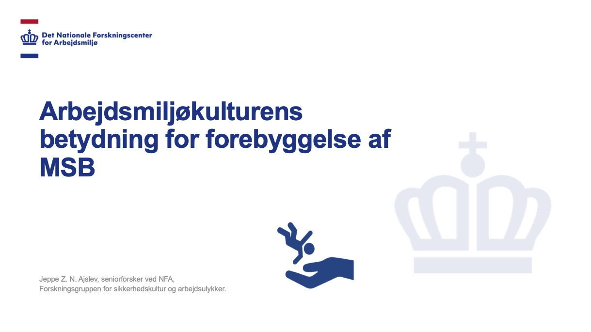 ARBEJDSMILJØKULTUR