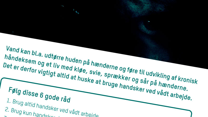 Plakat: 6 gode råd om handsker