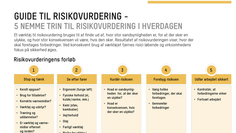 Guide til risikovurdering -