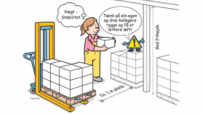 Når du udfører plukkearbejde fra paller