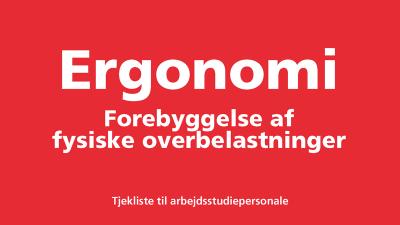 Ergonomi - tjekliste