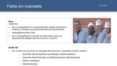 Fakta om nyansatte