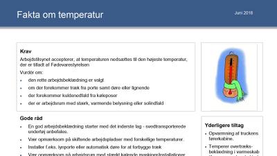 Fakta om temperatur