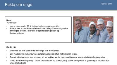 Fakta om unge